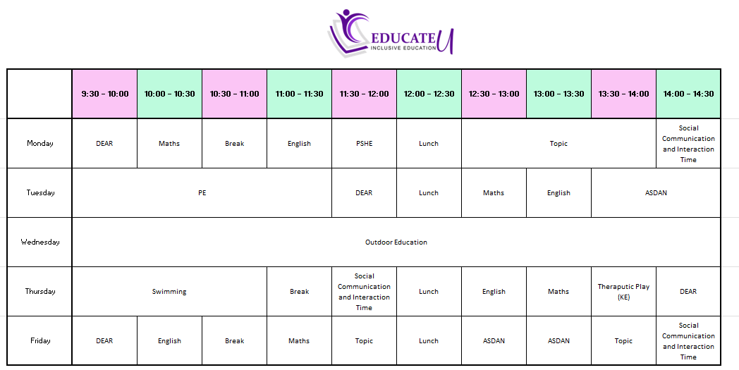 Bespoke Timetable